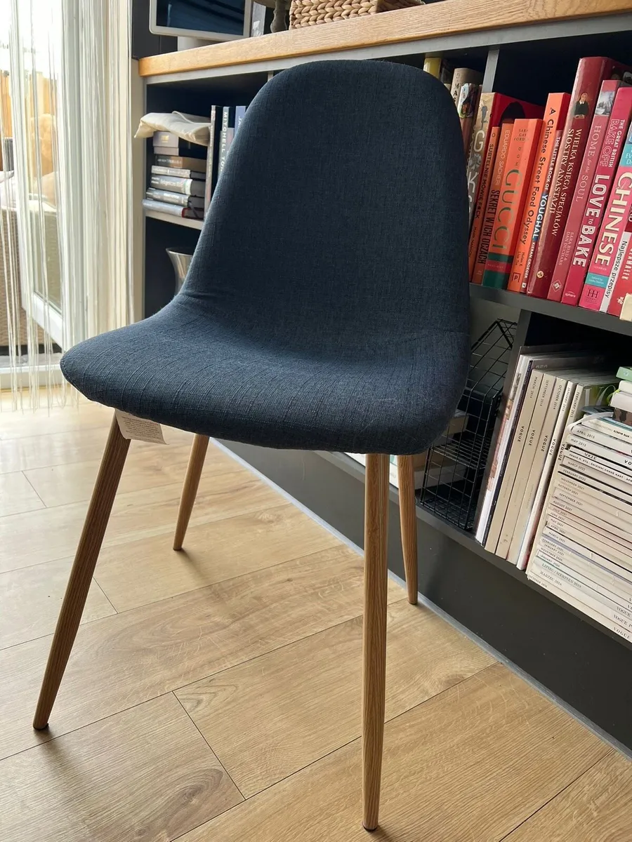 6 navy blue Dining Chairs - Image 4