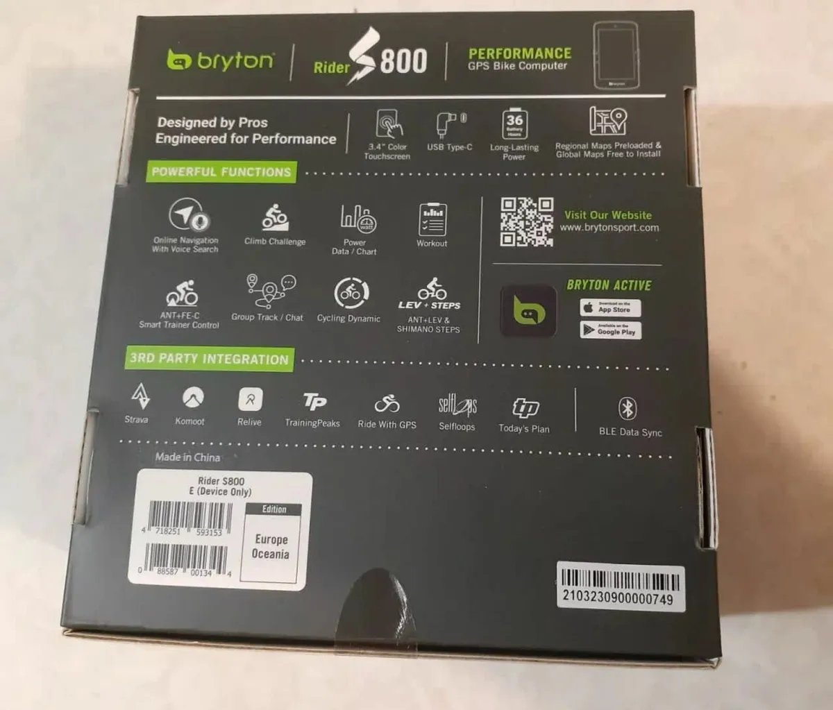 New Bryton Rider S800 GPS Bike Cycling Computer - Image 4