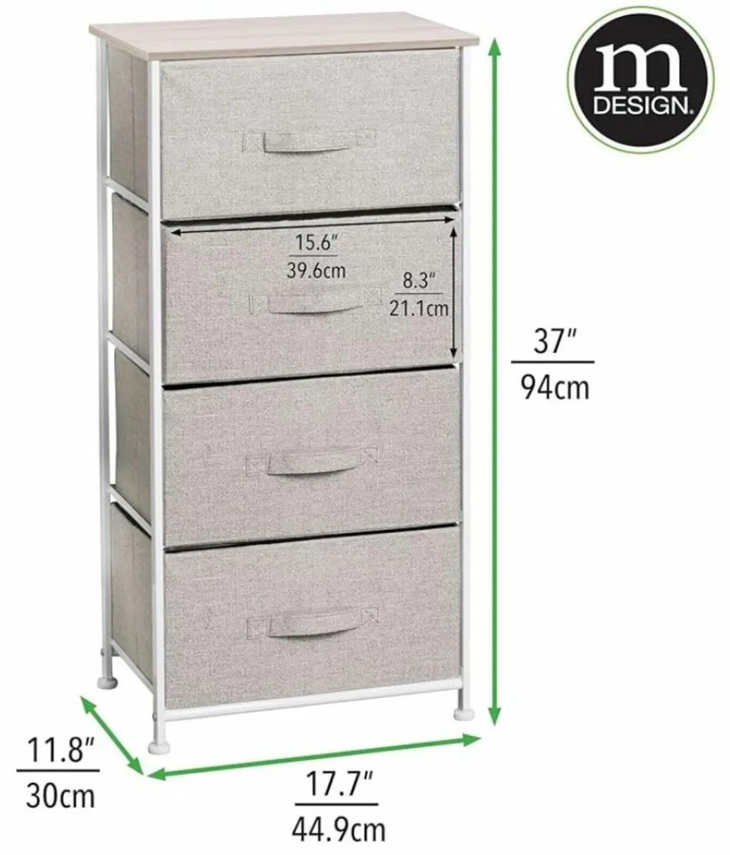 Wardrobe organizer with fabric