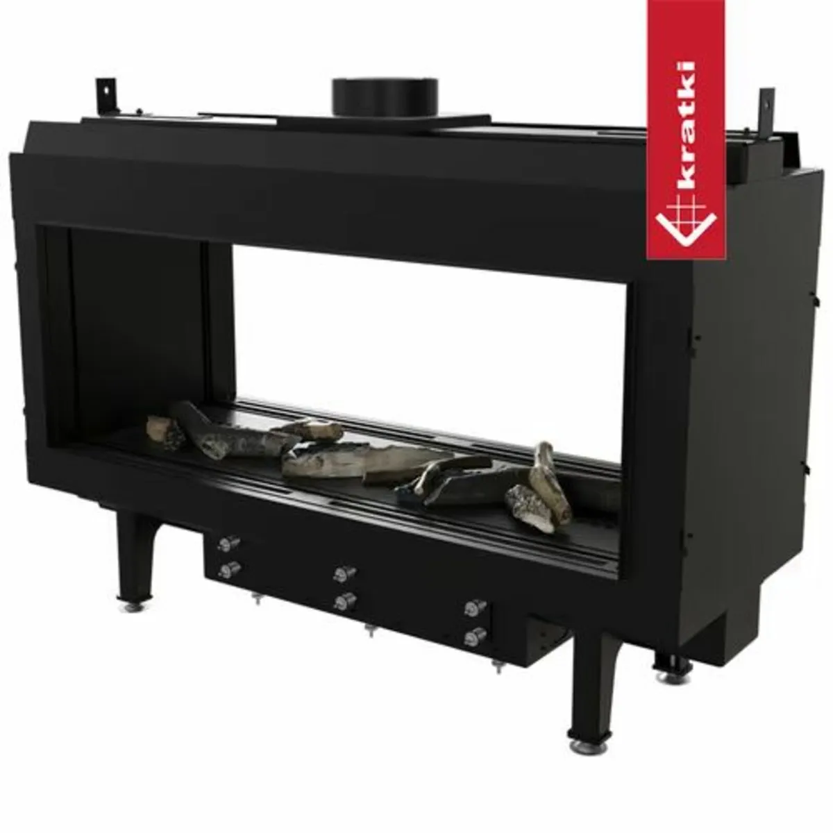 Gas Stove Inset LEO 100 Room divider propane (kW) - Image 3