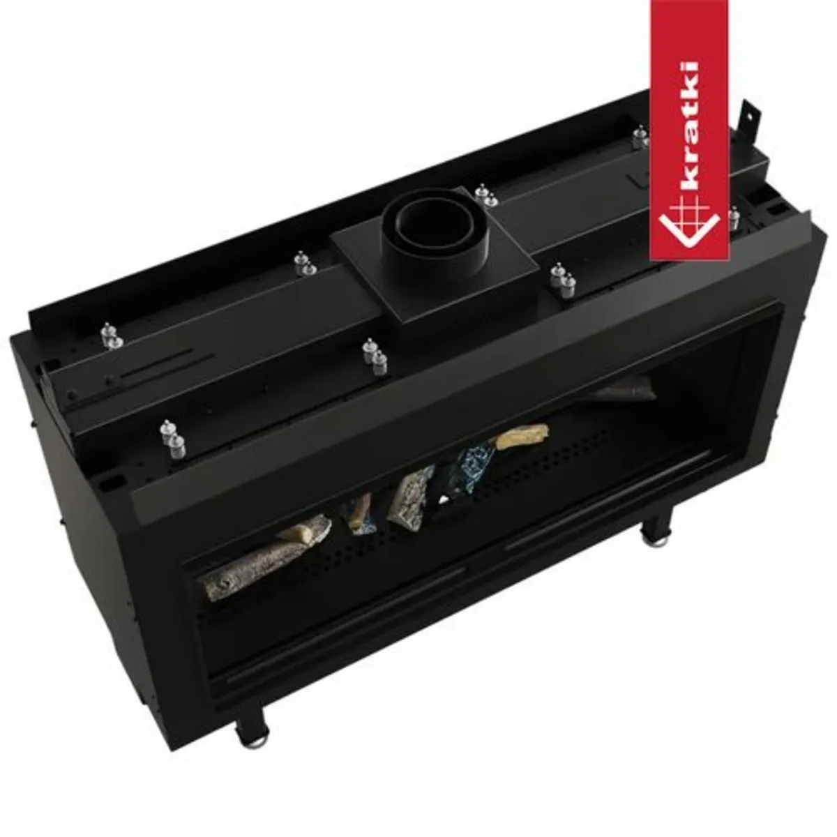 Gas Stove Inset LEO 100 Room divider propane (kW) - Image 4
