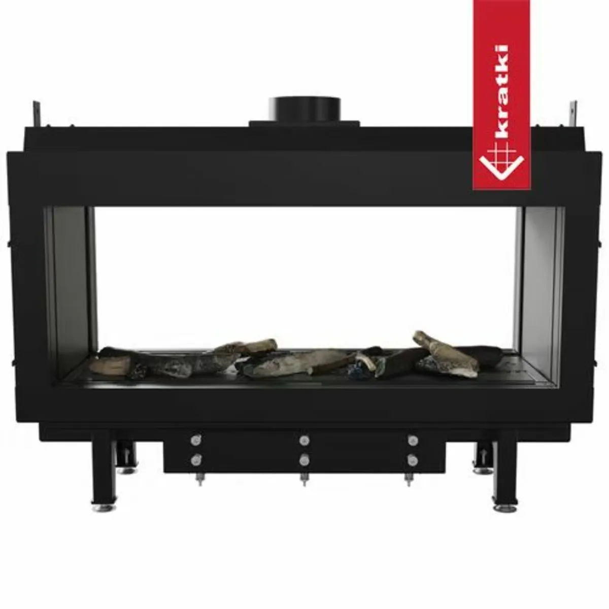 Gas Stove Inset LEO 100 Room divider propane (kW) - Image 2