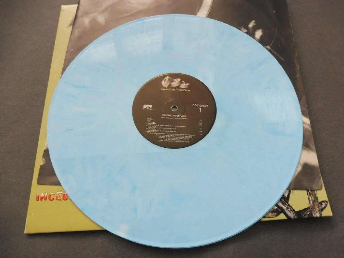 Nirvana – Incesticide 1992 blue swirl vinyl - Image 2