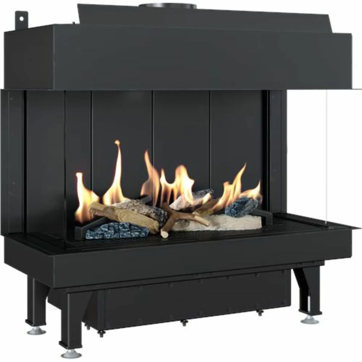 Gas Inset Stove LEO 70 triple glazing propane buta - Image 1