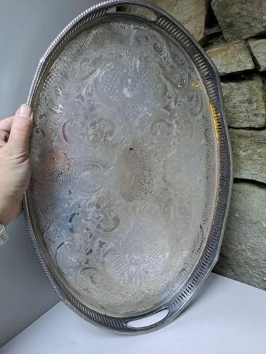 Silver plated Tray Sheffield - Image 2