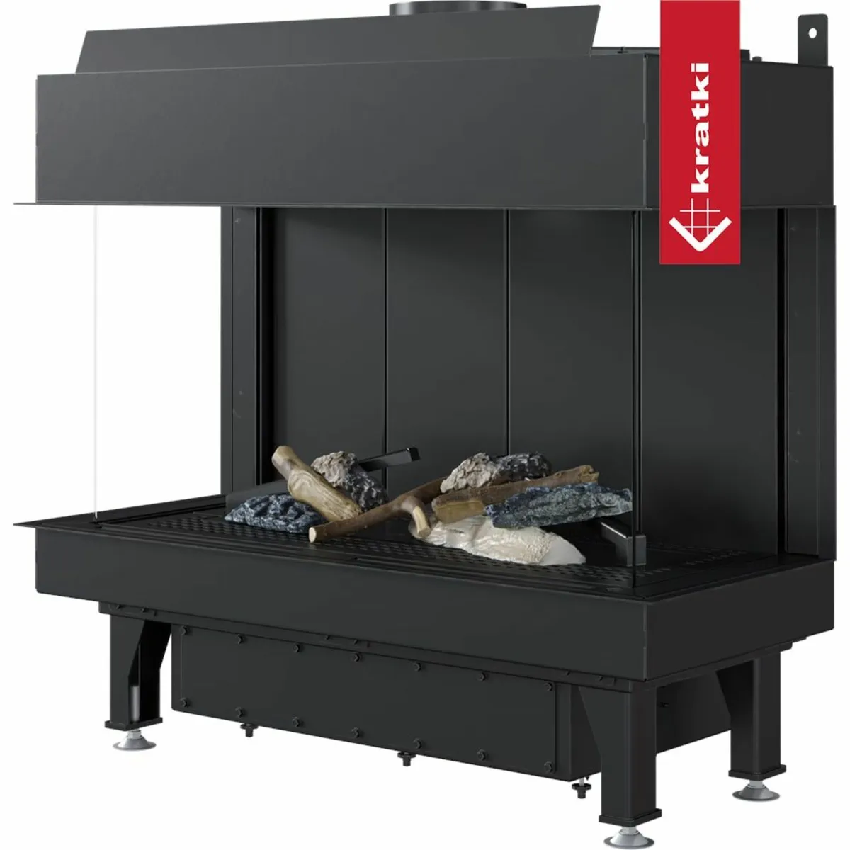 Gas Inset Stove LEO 70 triple glazing propane buta - Image 3