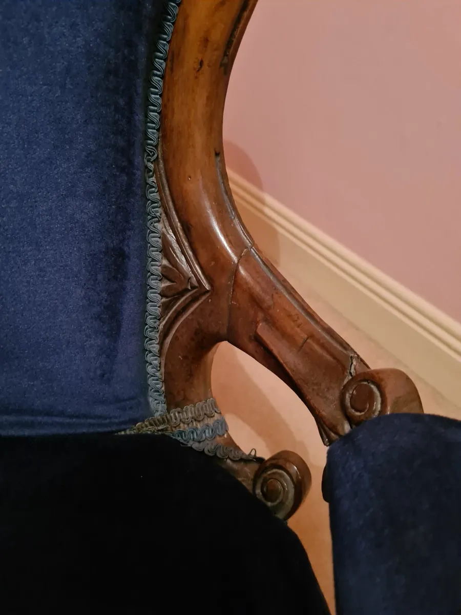 Antique Victorian armchair - Image 4
