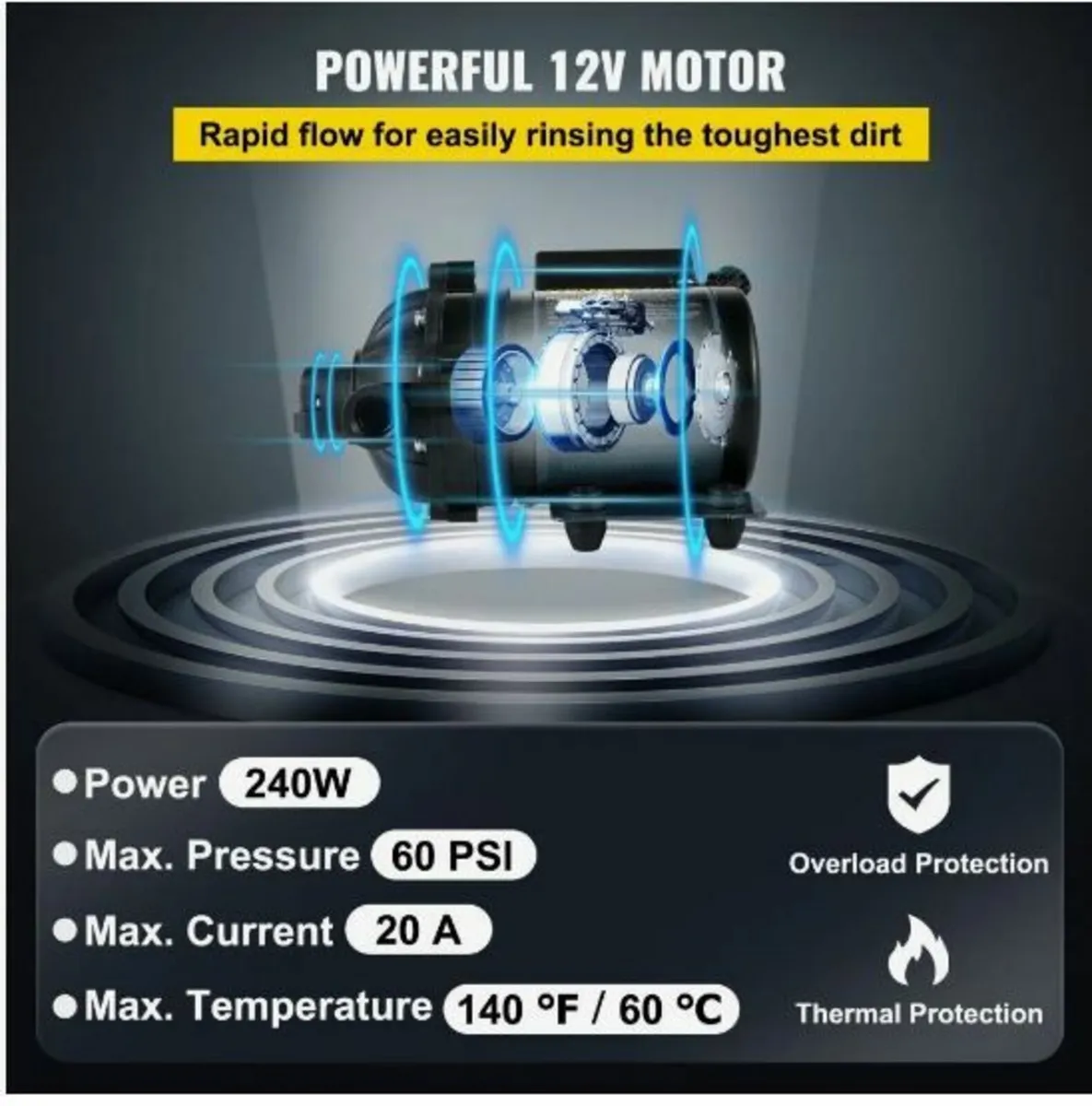 Washdown Pump, 12V DC, - Image 3