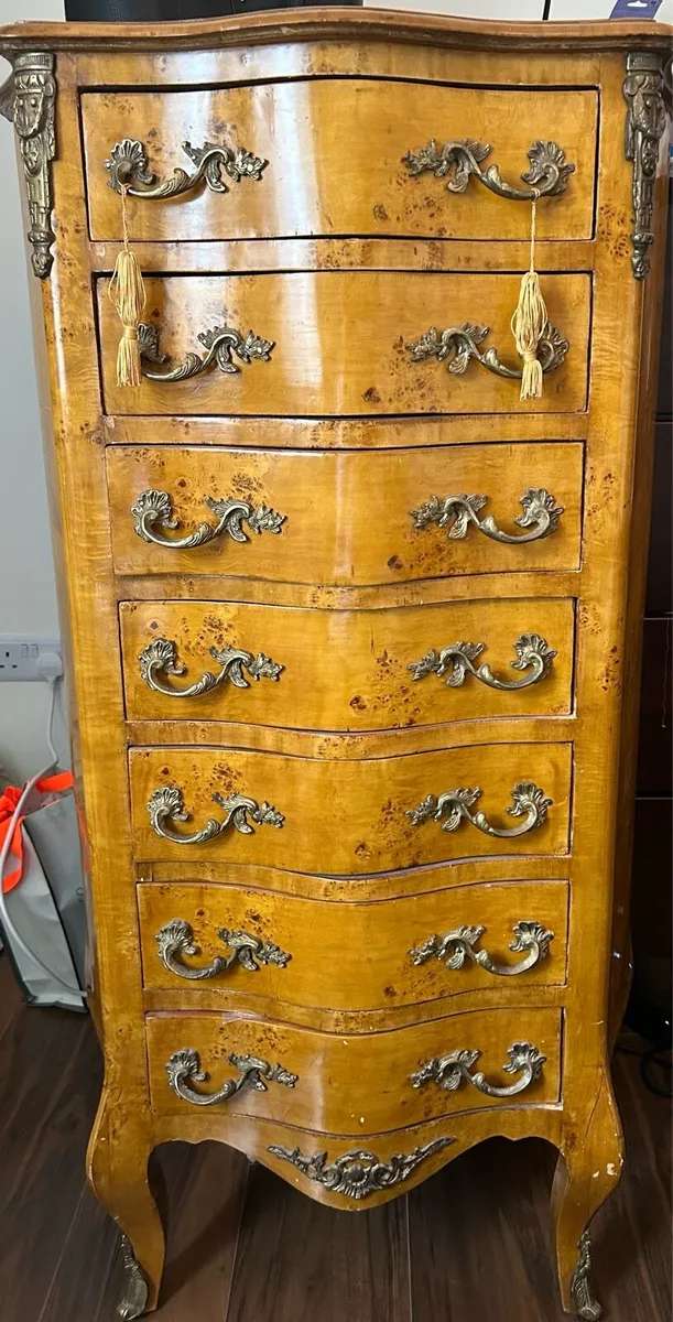 Antique tall drawer - Image 1