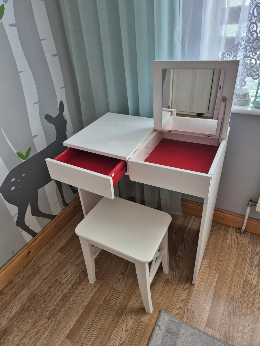 Ikea dressing table & stool - Image 2