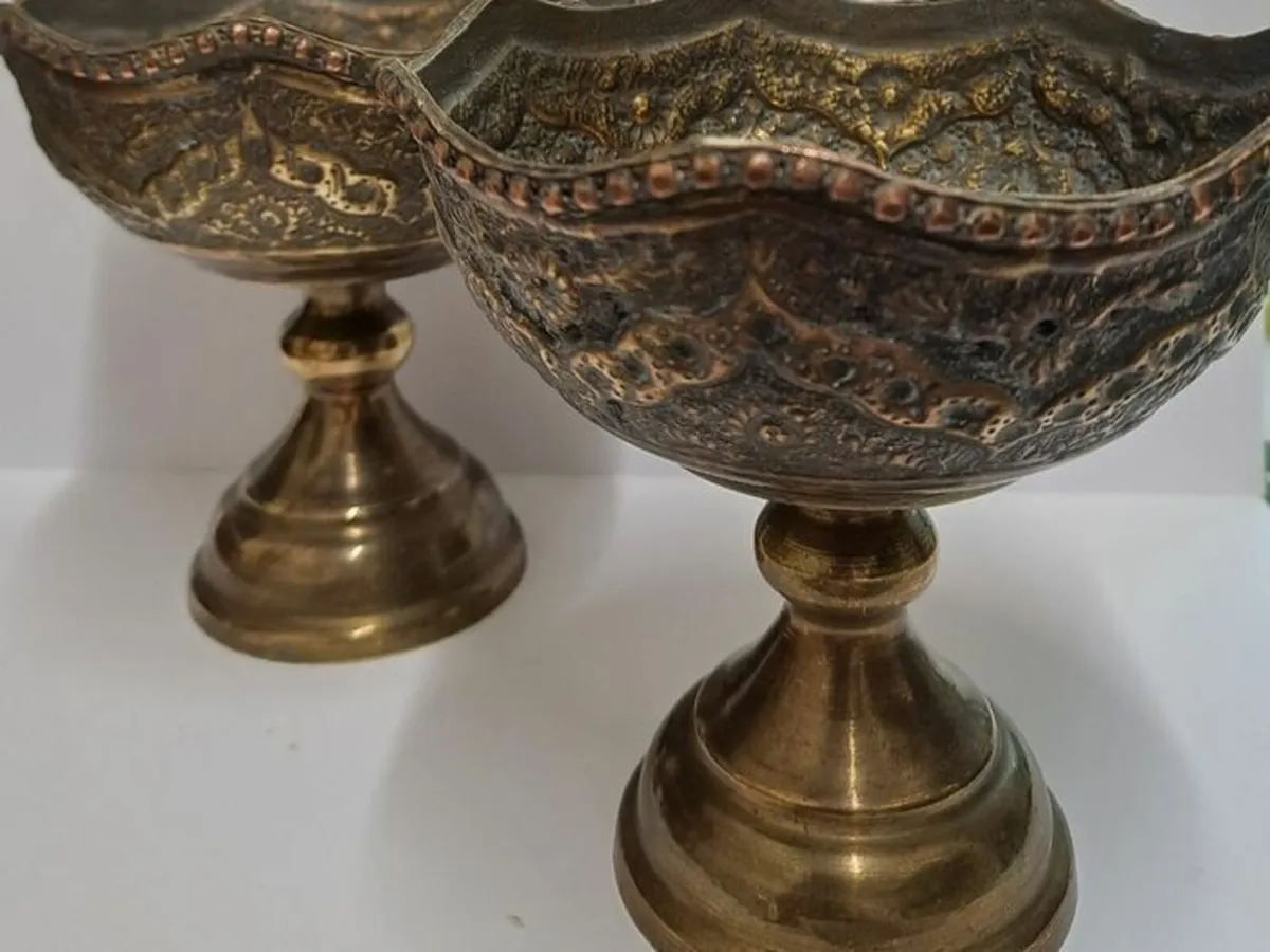 Vintage copper bowls - Image 1