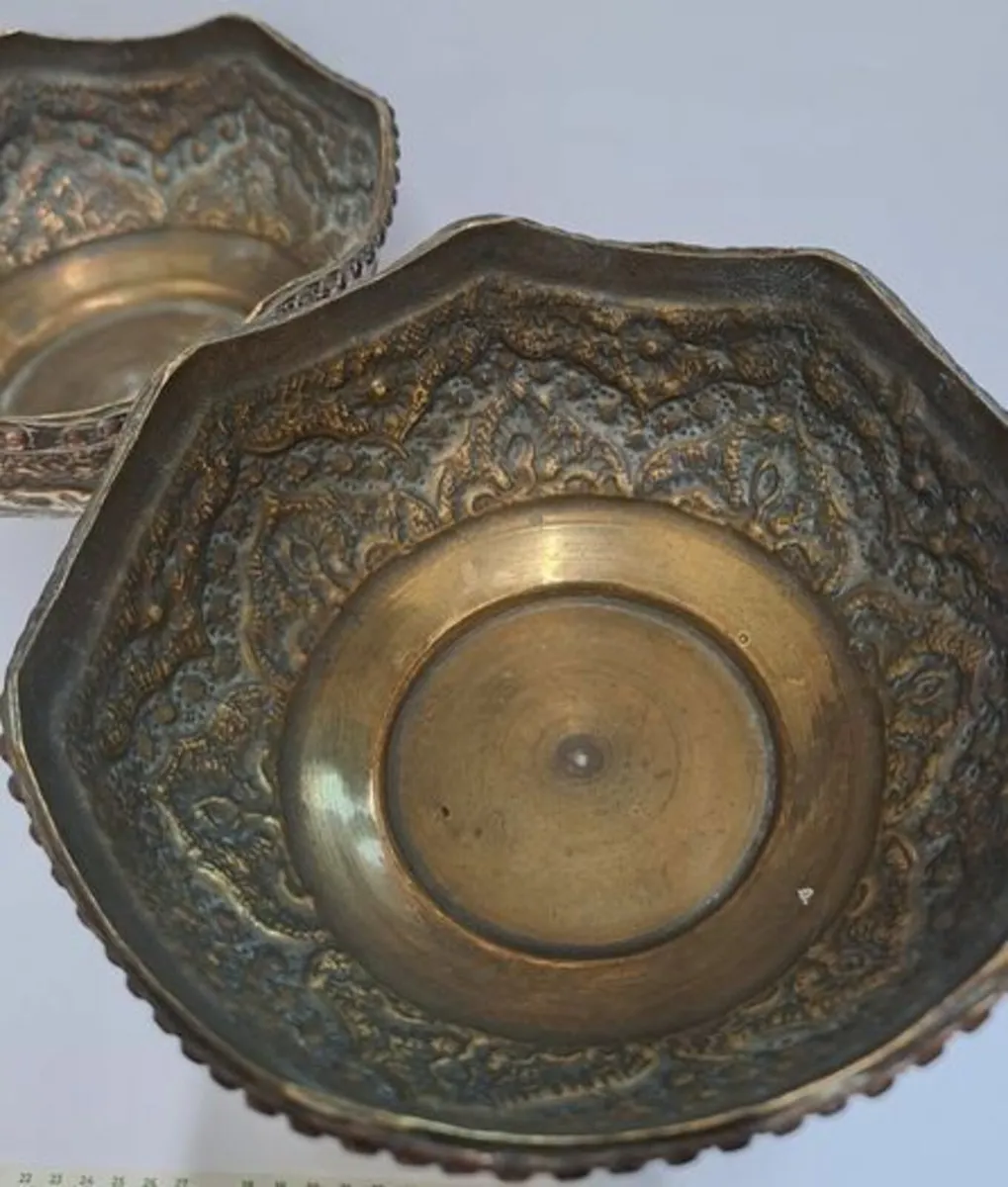 Vintage copper bowls - Image 3
