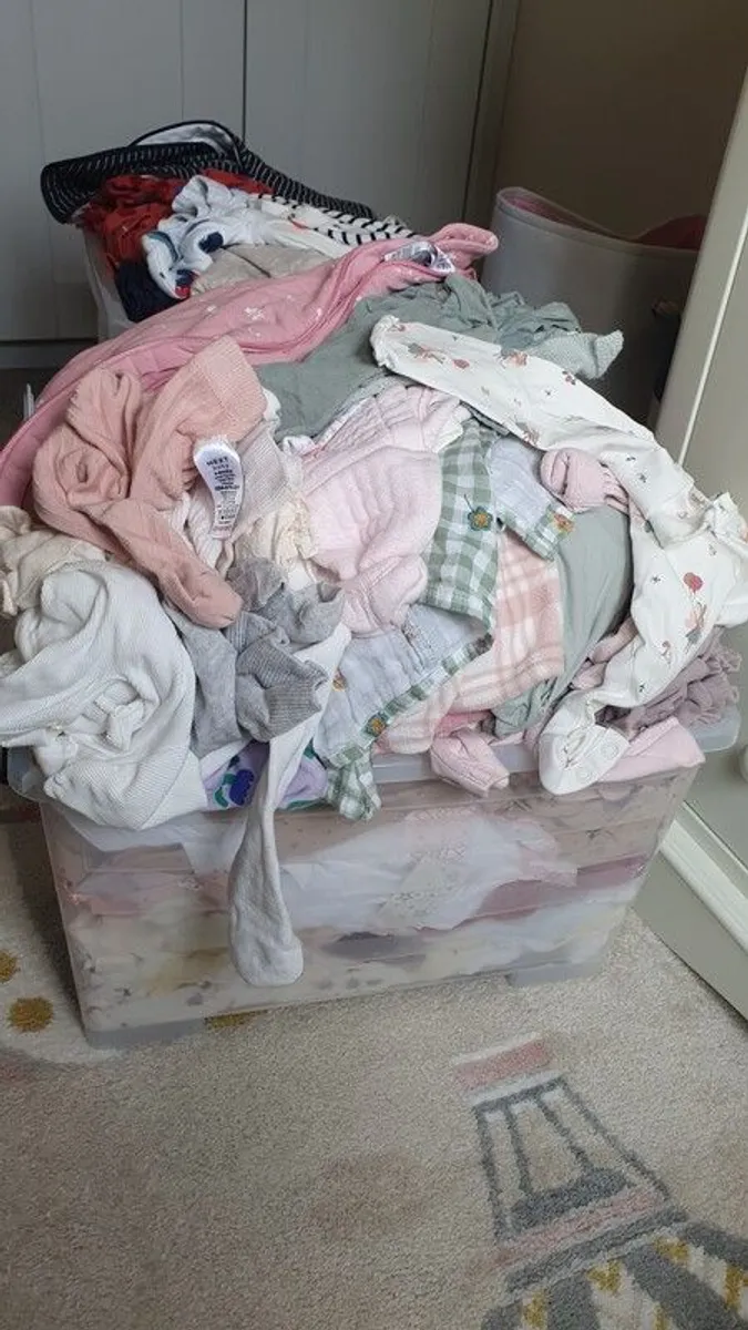Assorted baby clothes (mainly girls) for 3-6 months - Image 2