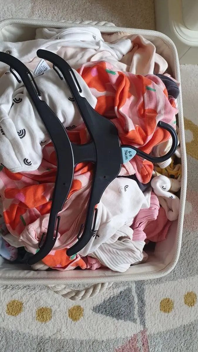 Assorted baby clothes (mainly girls) for 6-9 month old - Image 1