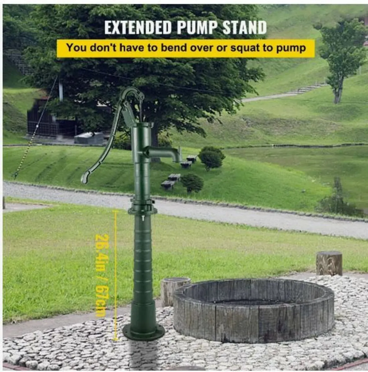 Hand Water Pump w/ Stand - Image 3