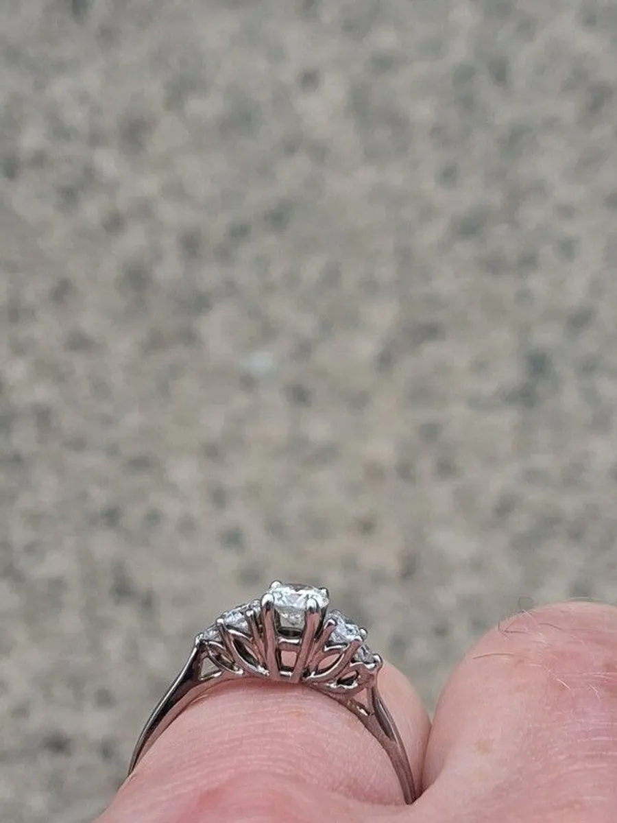 David Blackman 18k Gold Designer Engagement Ring .75 Carat VSI Diamonds - Image 4