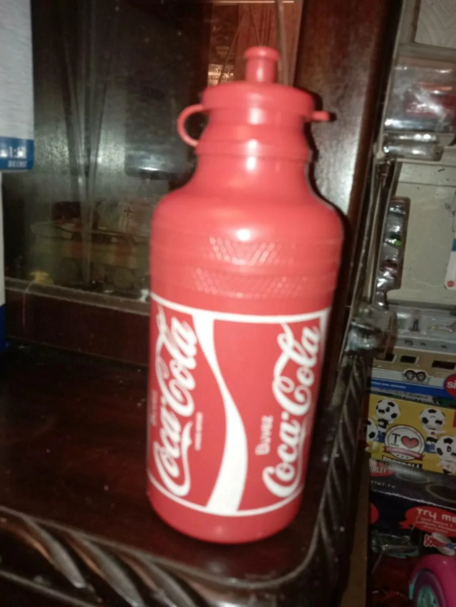 VINTAGE.1980s COCA  COLA  BIDON DRINK WATER BOTTLE - Image 1