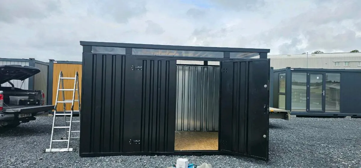 7ft x13 ft Heavy-duty steel shed , garden shed - Image 1