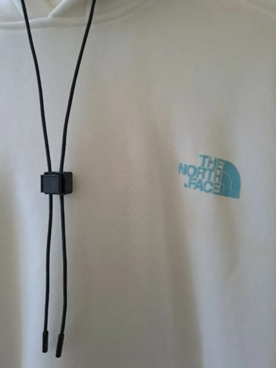 North Face hoodie white size S - Image 2