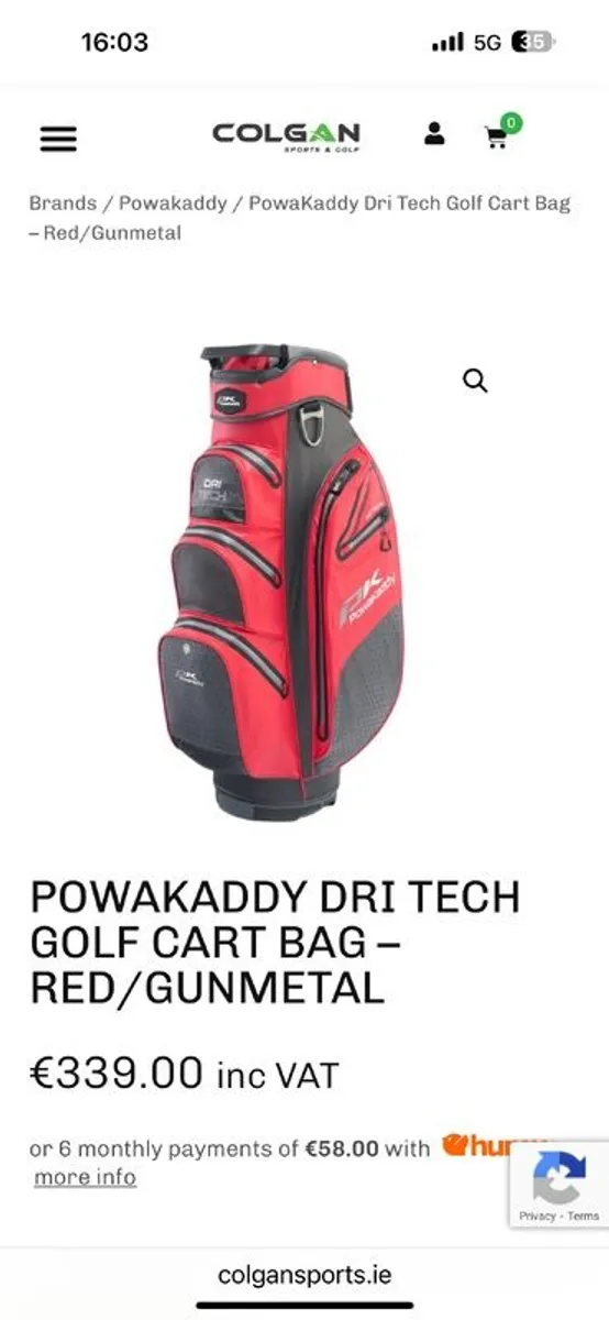 Powakaddy Dri Tech Bag - Image 1