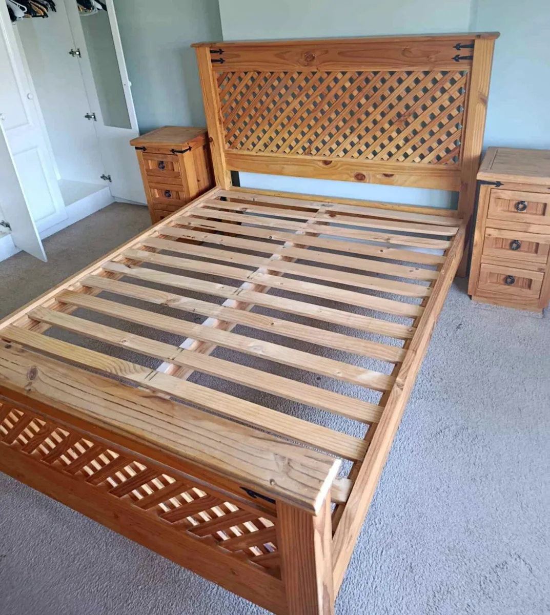 Magnificent King Size Wooden Bed Frame - Deliver - Image 1