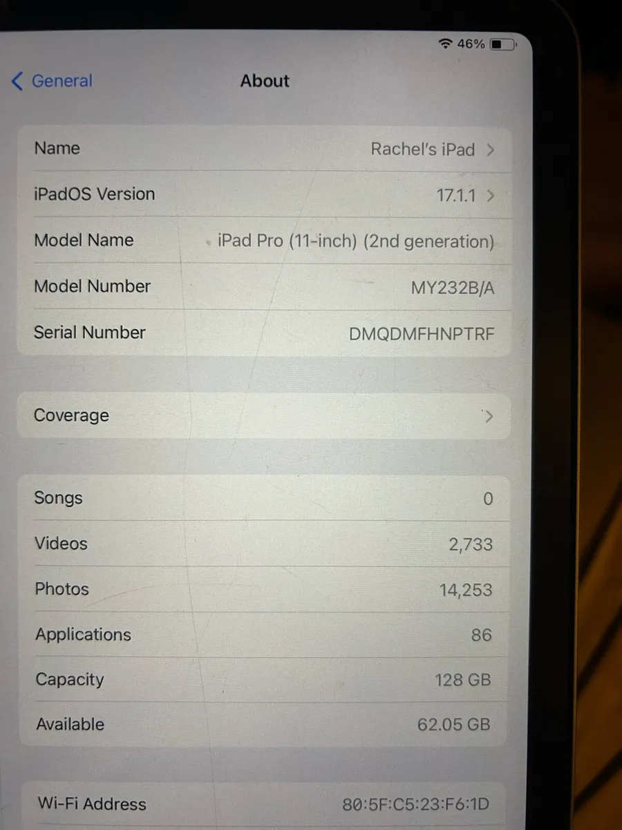 EXCELLENT Condition iPad Pro 11inch 2nd generation - Image 3
