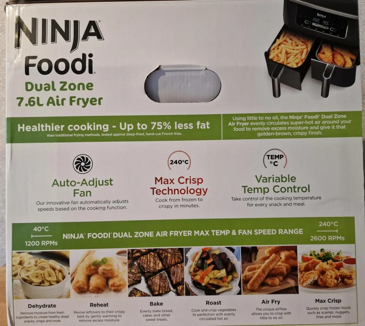 Ninja Airfryer Dual Zone 7.6L Brand New Unopened - Image 2