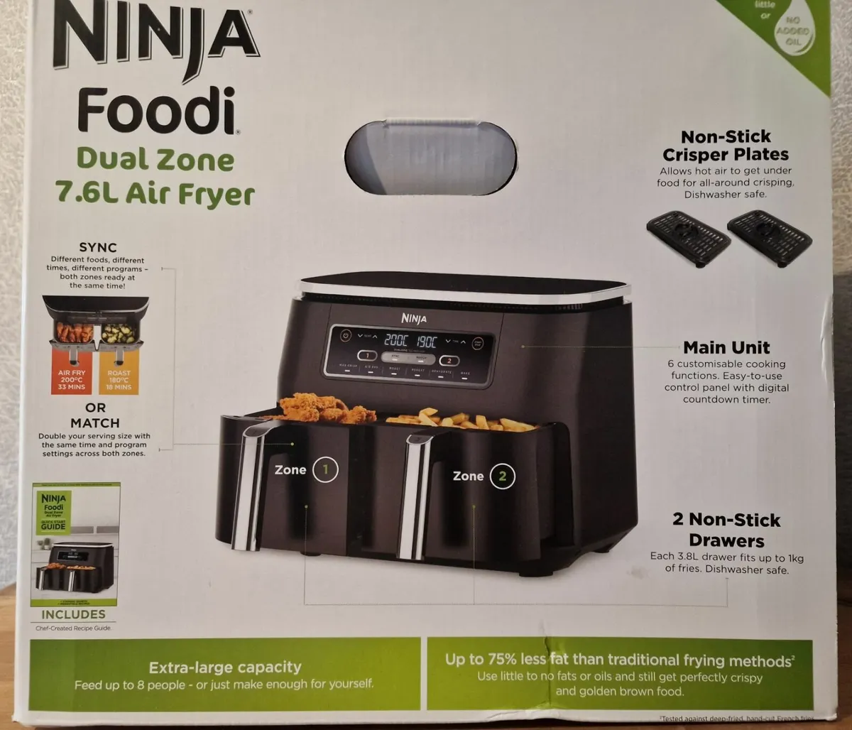 Ninja Airfryer Dual Zone 7.6L Brand New Unopened - Image 3