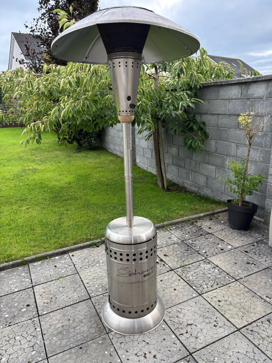 Stainless steel Sahara Garden gas heater + bottle - Image 2