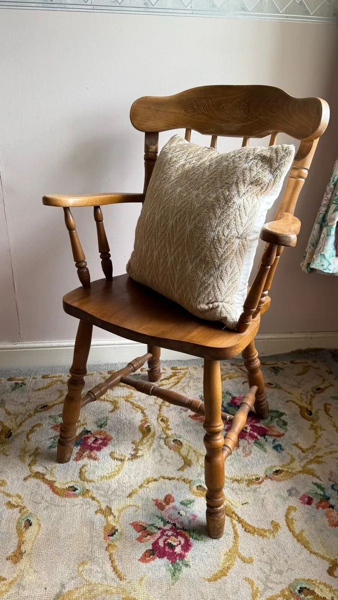 Vintage carver armchair - Image 1