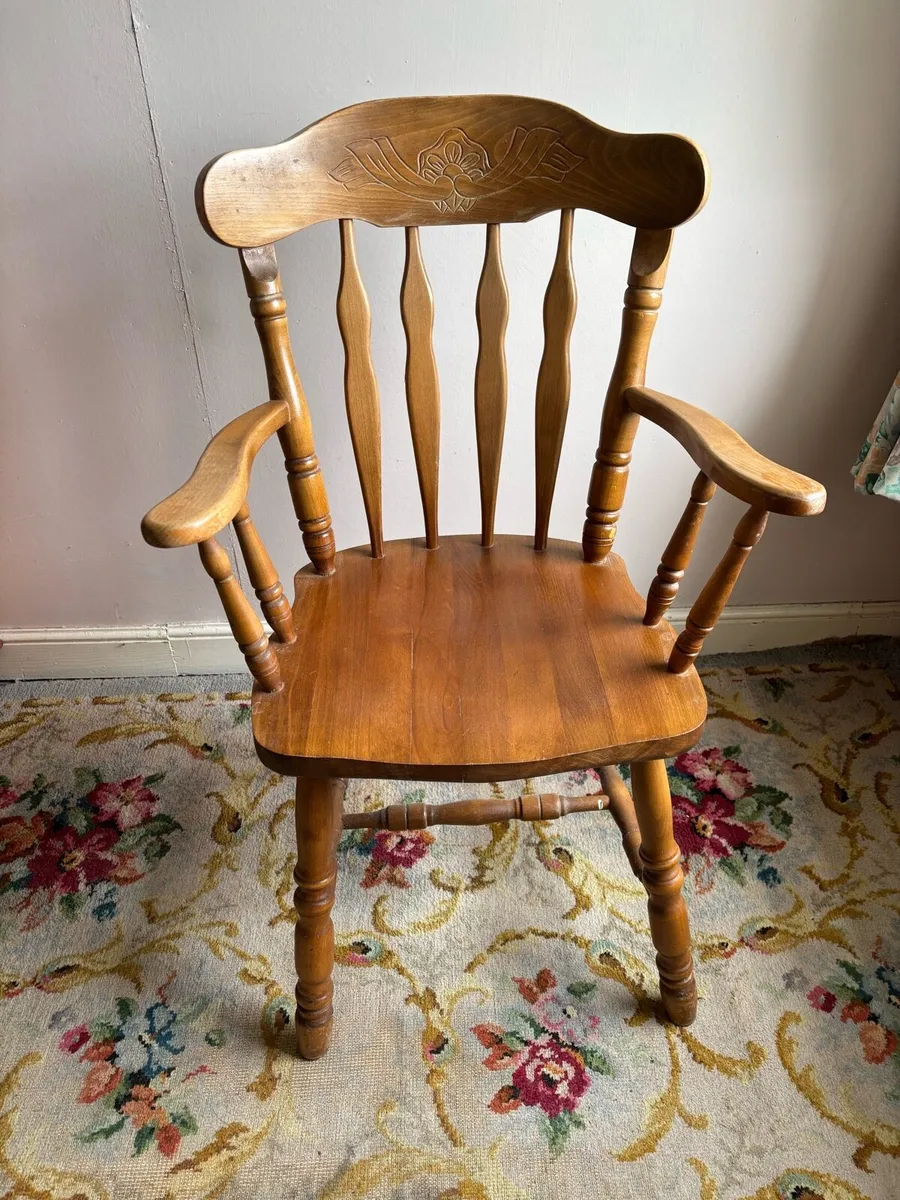 Vintage carver armchair - Image 3