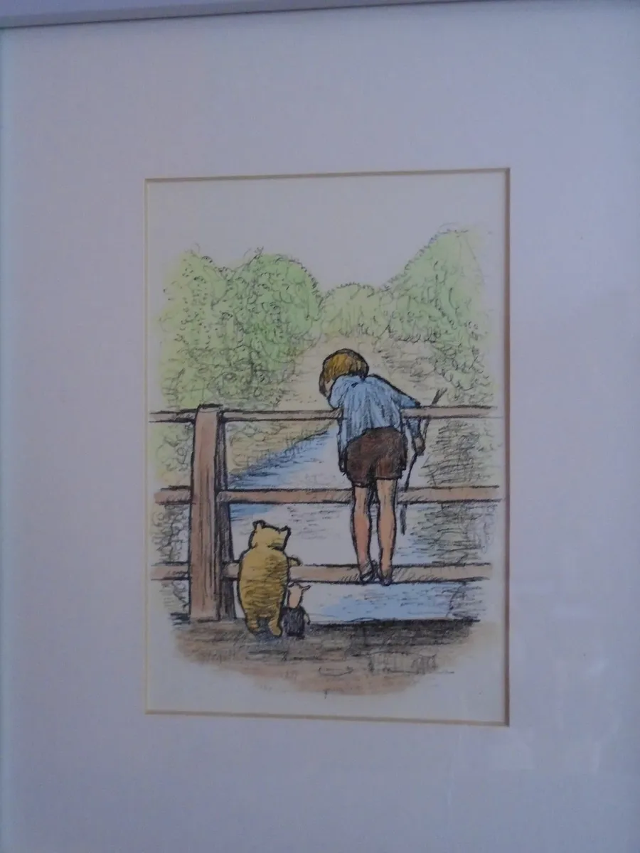Winnie the Pooh picture, Hoe decor, Nursery - Image 1