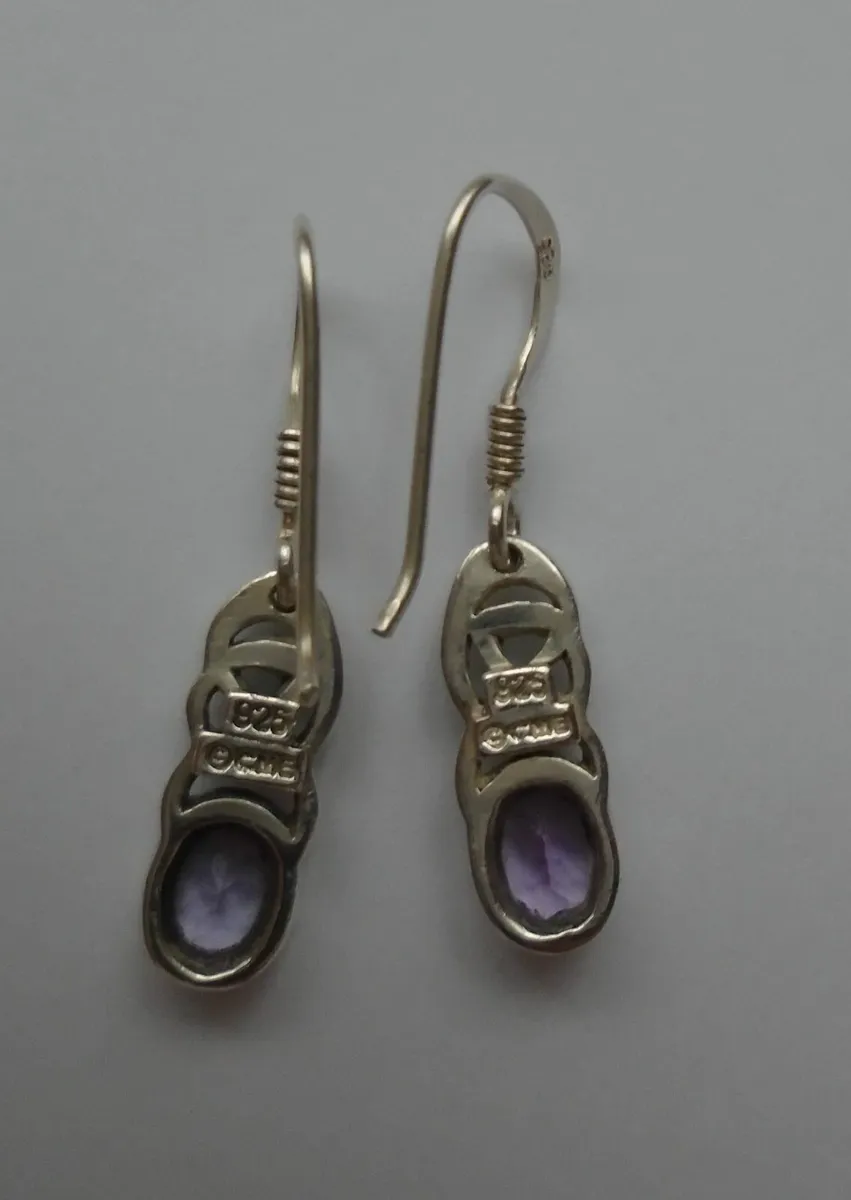 Amethyst,Silver jewellery, Necklace,Earrings, - Image 2