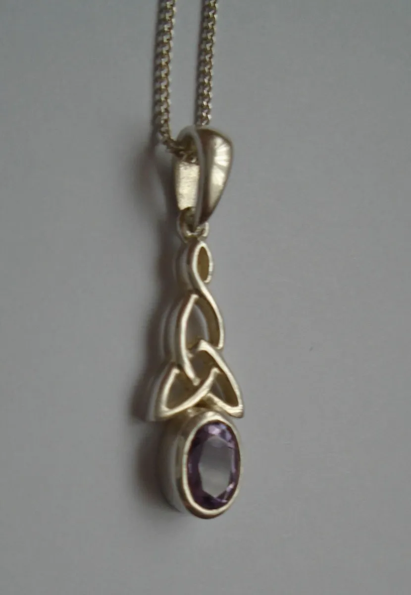 Amethyst,Silver jewellery, Necklace,Earrings, - Image 3