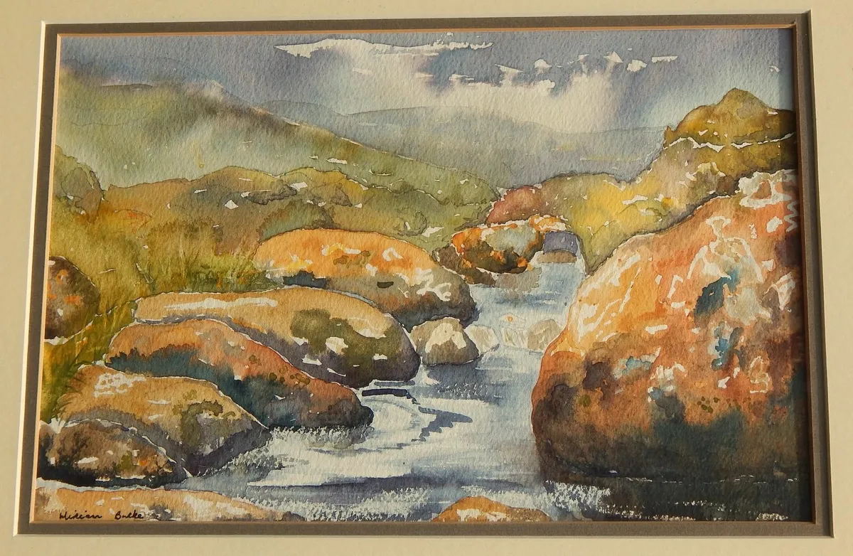 Watercolour of Mahon Falls in Comeragh Mountains - Image 2