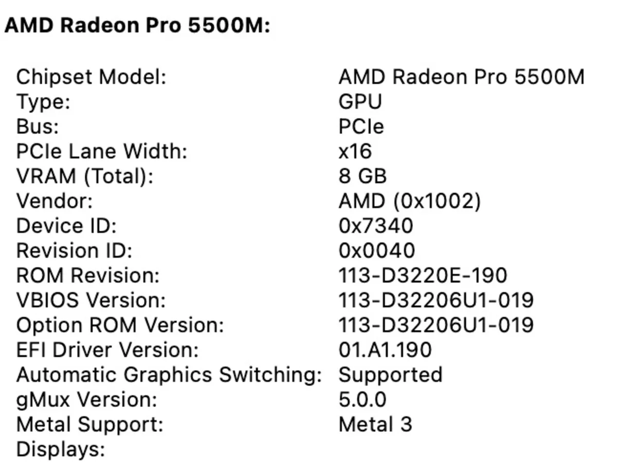 2019 16" Macbook Pro i9 2.3 Ghz  16Gb 1 TB 8GB Vid - Image 3