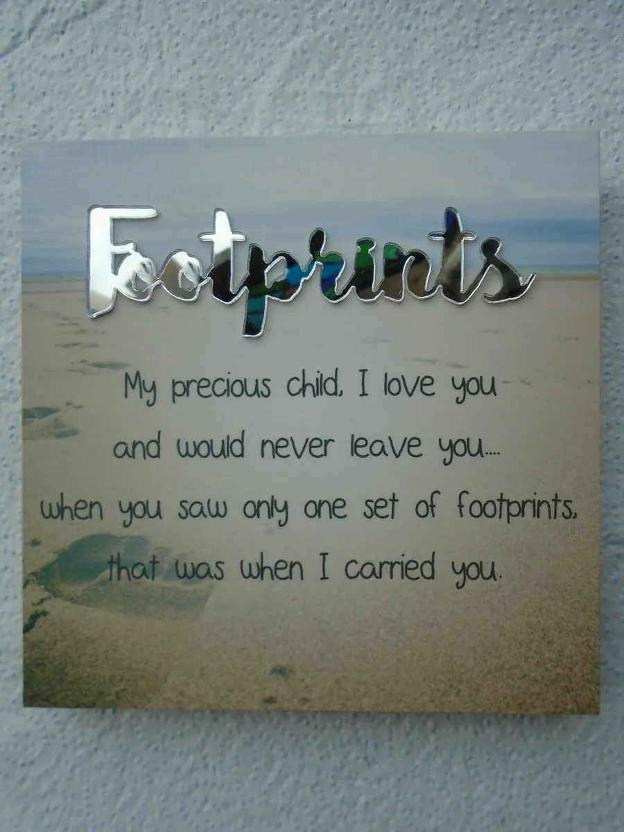 Footprints canvas, Home decor,Gift - Image 1