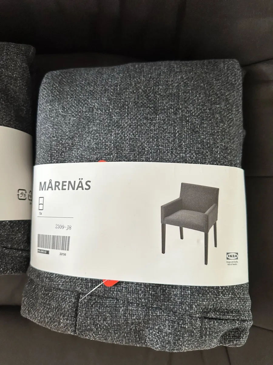 IKEA MARENÄS dining chairs x4 + new covers(x4) - Image 2
