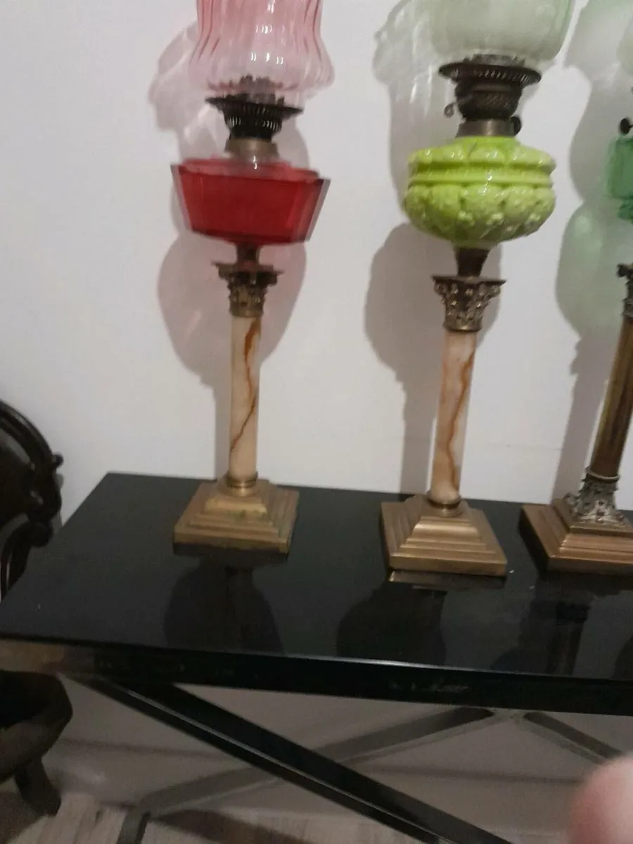 5 oil lamps  all orignal - Image 2