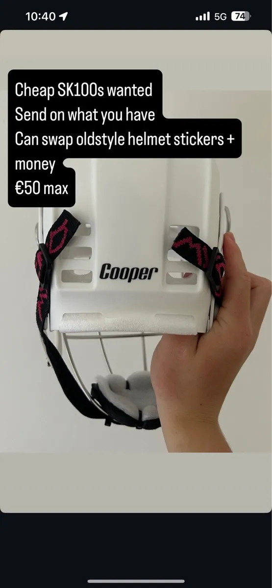 🚨WANTED🚨 Cheap Cooper SK100 Hurling Helmets