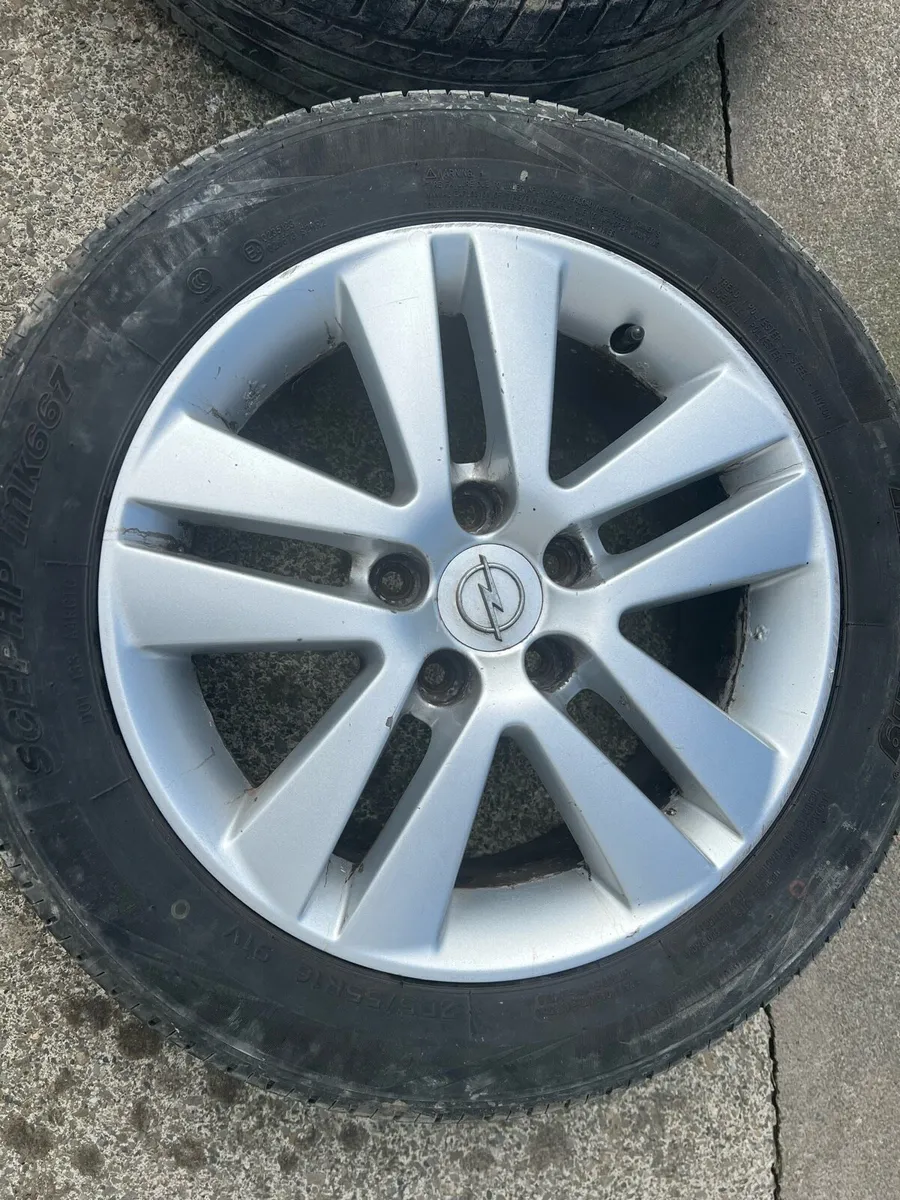 Opel Astra Alloy Wheels & Tyres 205/55 R16 - Image 4