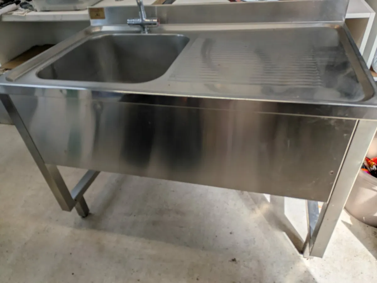 Corcoran Stainless Steel Food Kitchen Sink - Image 1