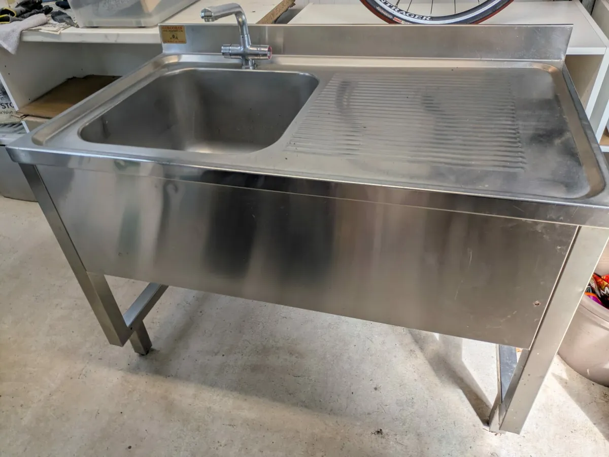 Corcoran Stainless Steel Food Kitchen Sink - Image 3