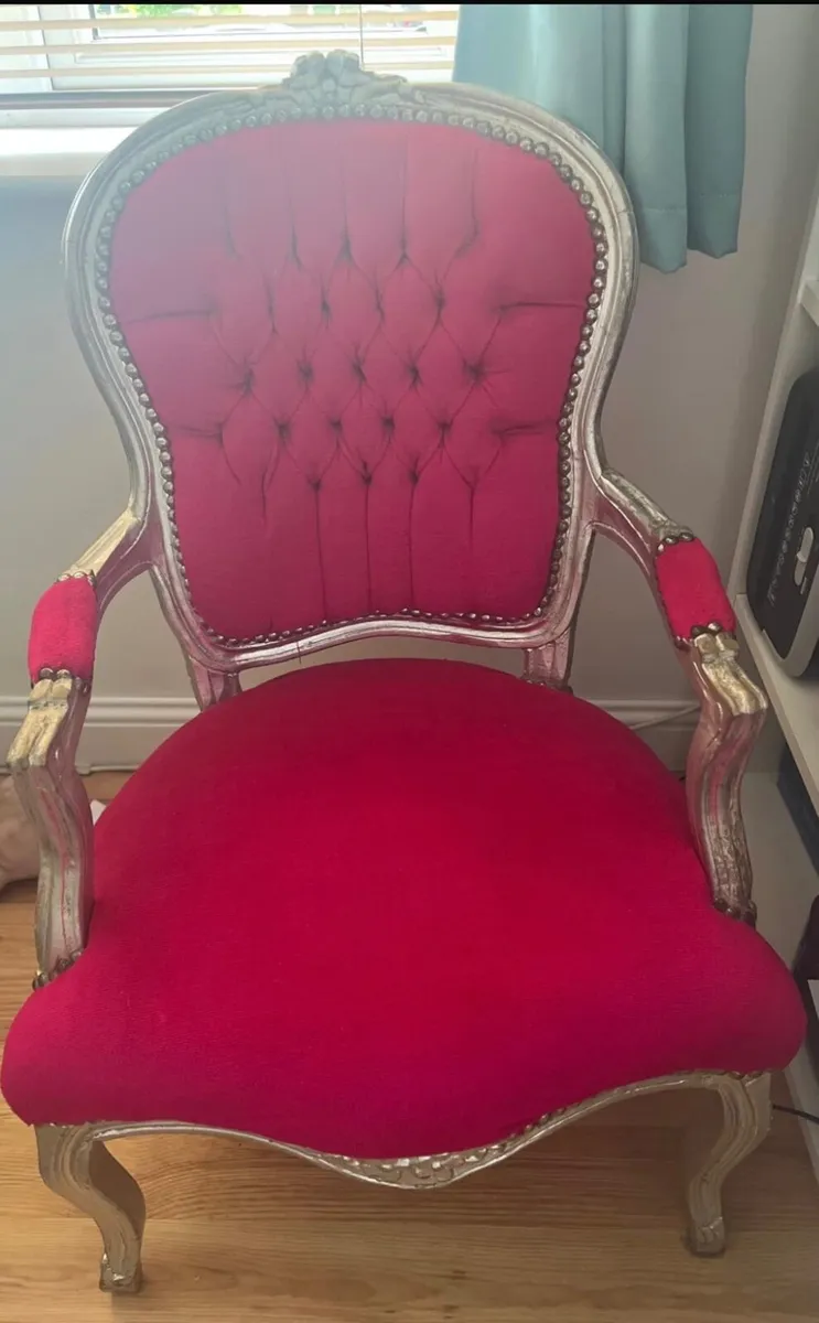 Pink vintage chair