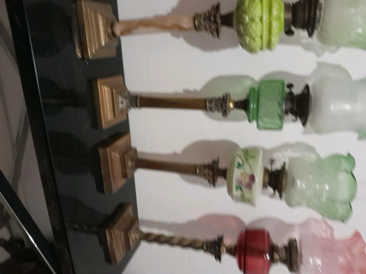 5 oil lamps  all orignal - Image 4