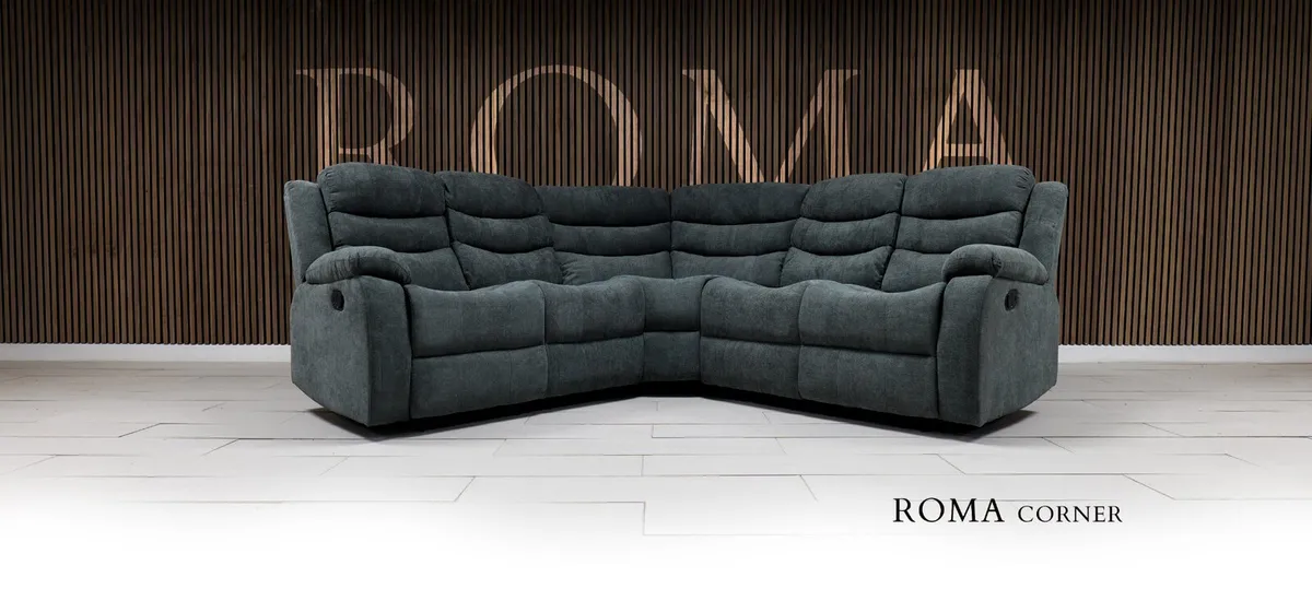 Recliner Fabric Sofas Corner 3/2 - Image 2