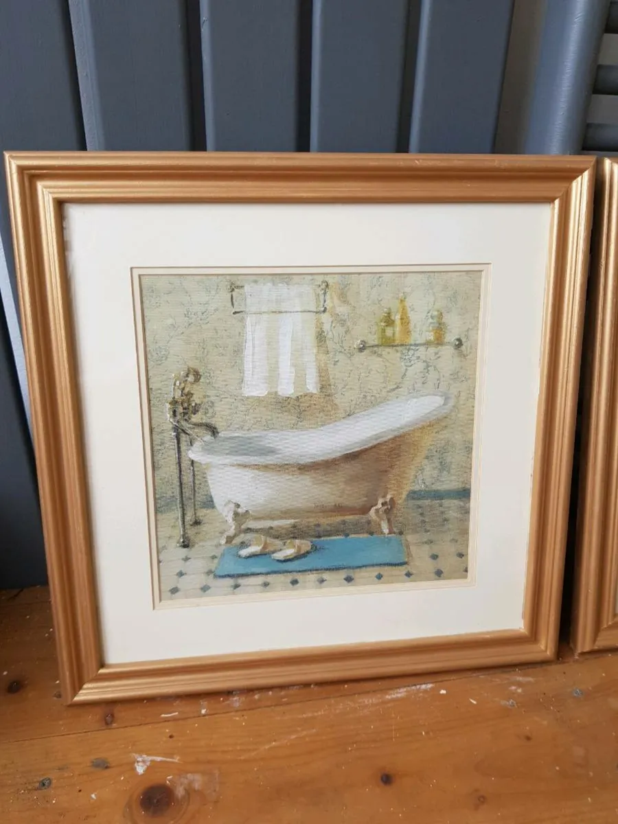 2 Victorian Bath framed prints - Image 2