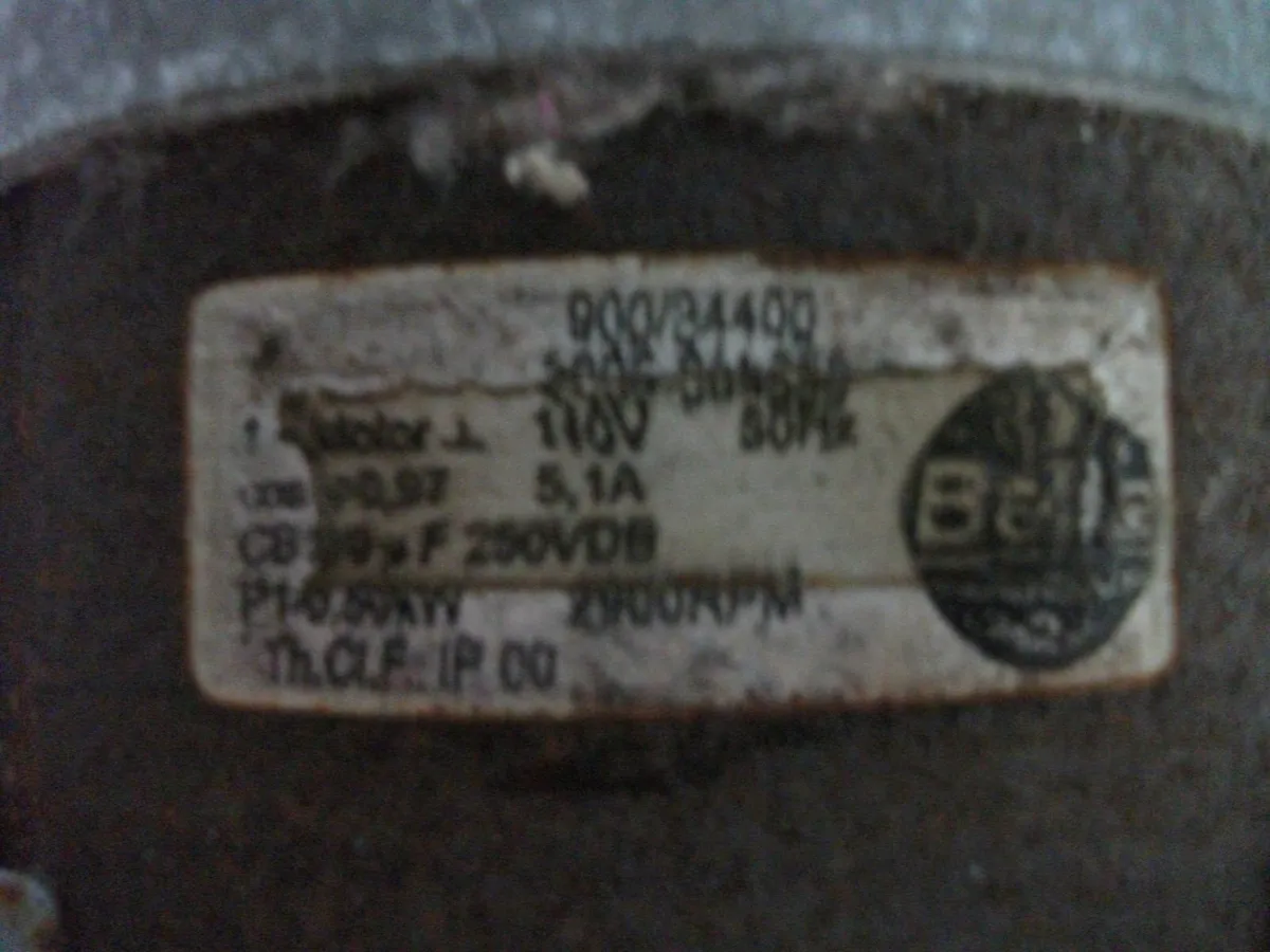 Belle  minimix 150 mixer motor  110v - Image 2