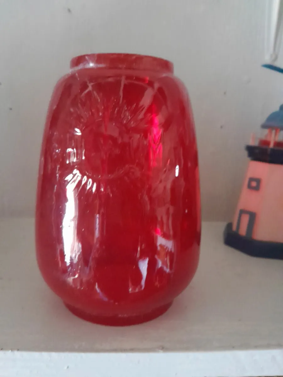 Vintage ruby red lantern  shade - Image 3