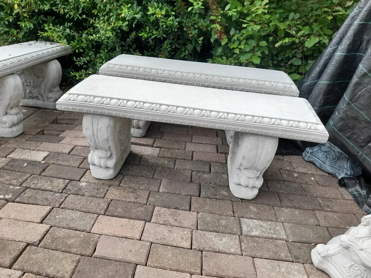 Bench and Matching Bird Bath - Only 85 Each! - Image 2